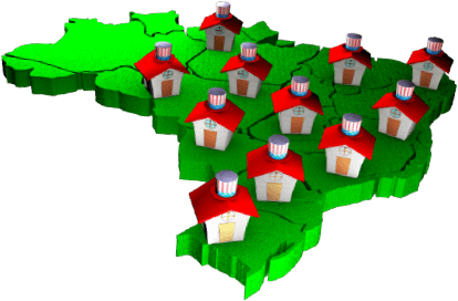 Mapa Brasil Franqueado - Ingls Athus